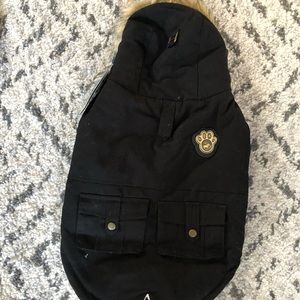Canada Pooch black winter coat for dogs